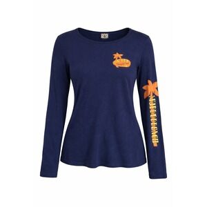 Vintage Mudd Tops Graphic Long Sleeve T-shirt Size L 90s Y2K Logo Layer Paradise